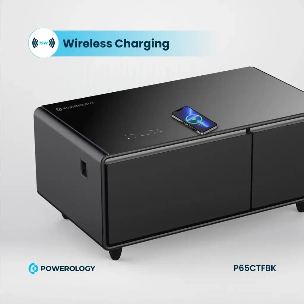 میز یخچال دار پاورولوژی Powerology Fridge Coffee Table HiFi Speaker 93L — تصویر ۷