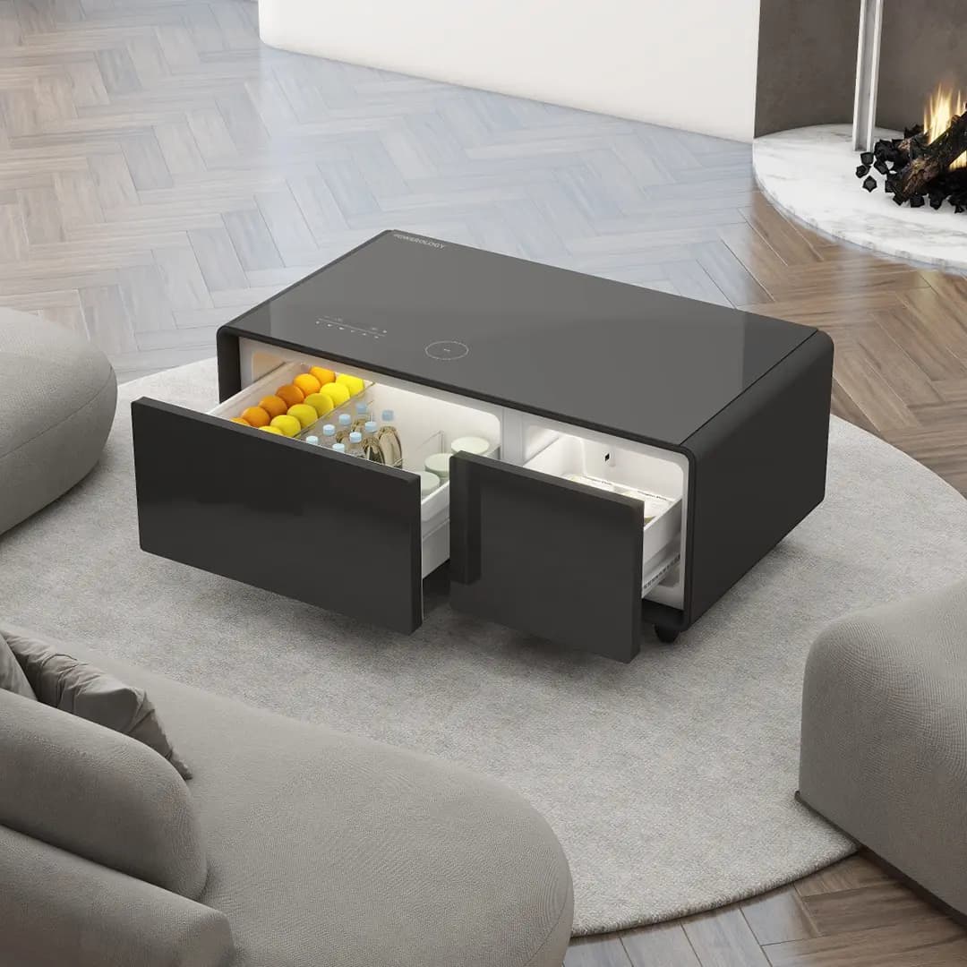 میز یخچال دار پاورولوژی Powerology Fridge Coffee Table HiFi Speaker 93L — تصویر ۶