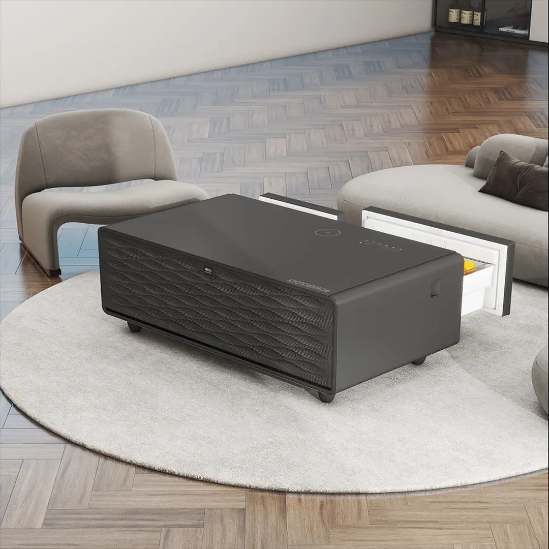میز یخچال دار پاورولوژی Powerology Fridge Coffee Table HiFi Speaker 93L — تصویر ۹