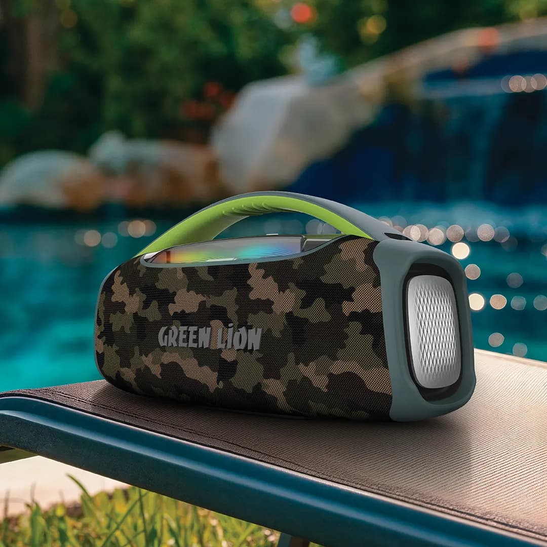 اسپیکر قابل حمل 120 واتی گرین لاین Green Lion Beam Pro Portable Speaker with Microphone 120W — تصویر ۷