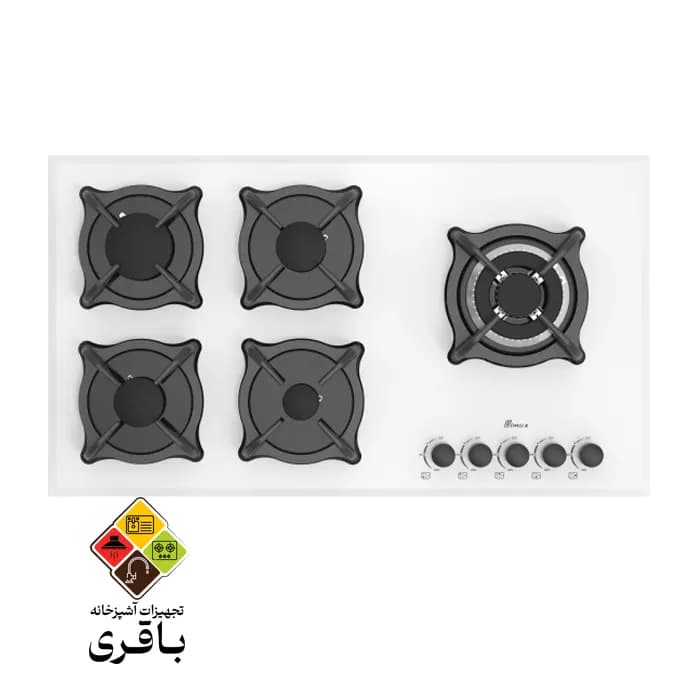 اجاق شیشه‌ ای بیمکث مدل ۵۰۹۷ سفید