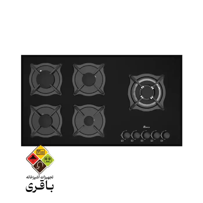اجاق شیشه‌ ای بیمکث مدل ۵۰۹۷ مشکی