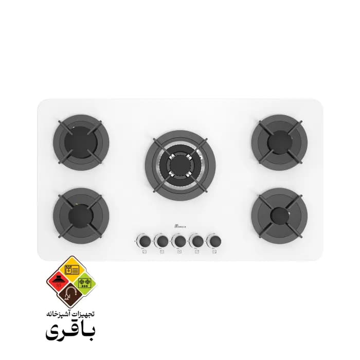 اجاق شیشه‌ ای بیمکث مدل ۵۰۹۱ سفید — تصویر ۲