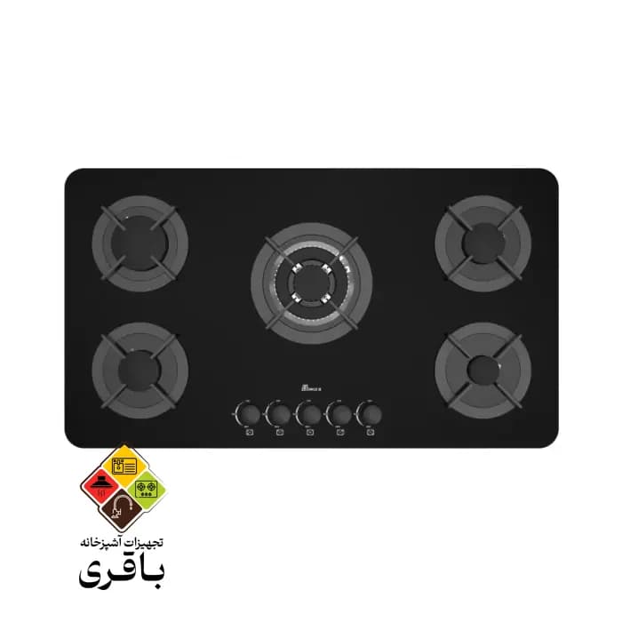 اجاق شیشه‌ ای بیمکث مدل ۵۰۹۱ مشکی — تصویر ۲