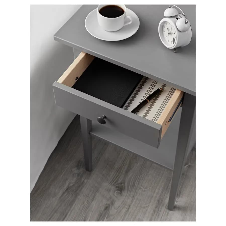 پاتختی ایکیا HEMNES خاکستری، 46×35 سانتی‌متر — تصویر ۷