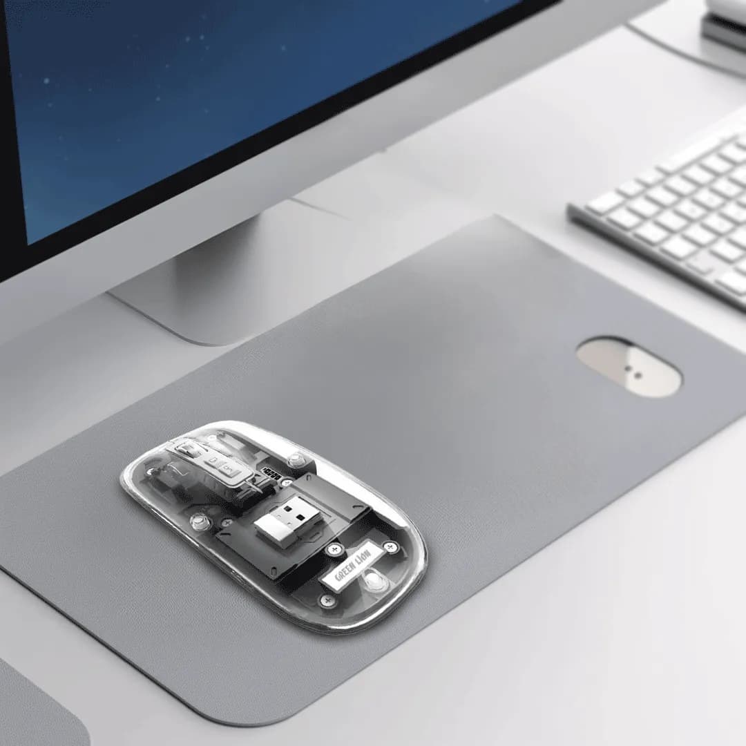 موس ترنسپرنت Green Lion Transparent Mouse 2400DPI 400mAh — تصویر ۶