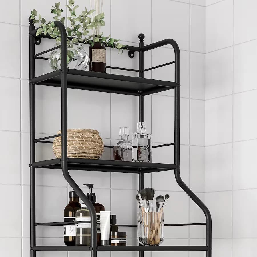 شلف ایستاده مشکی ایکیا FROSJON سایز 40×156 سانتی‌متر — تصویر ۵