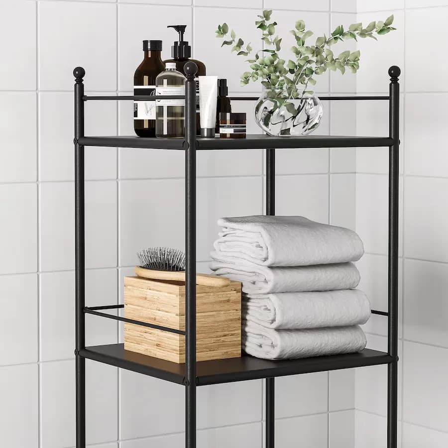 شلف ایستاده مشکی ایکیا FROSJON سایز 40×96 سانتی‌متر — تصویر ۶