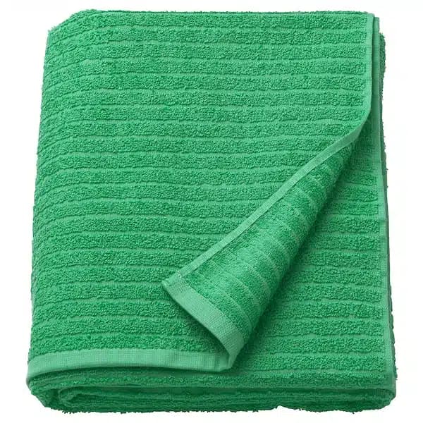 حوله حمام سبز ایکیا VAGSJON سایز 100×150 سانتی‌متر — تصویر ۲