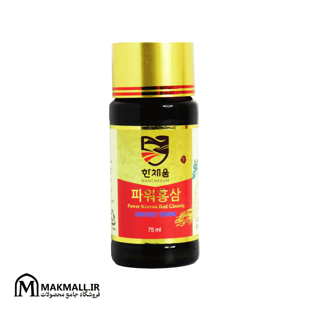 نوشیدنی انرژی زا جینسینگ قرمز کره ای 75 میل برند هنچه اوم | Hanchaeum Power Korean Red Ginseng Energy Drink 75ml