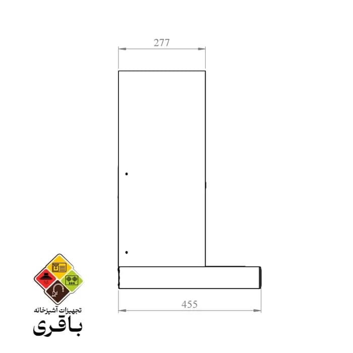 هود شومینه ای کن مدل 1470G سفید — تصویر ۲
