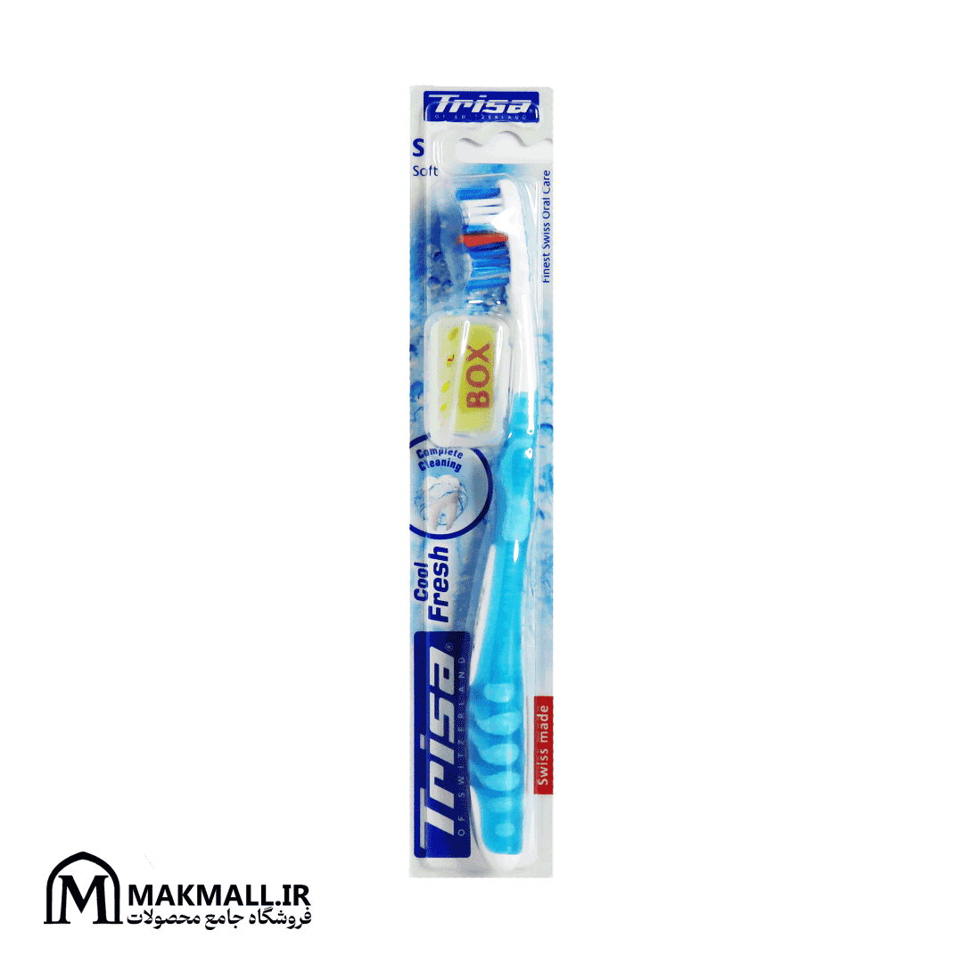 مسواک تریزا کول فرش نرم با درپوش | Trisa Cool Fresh Soft Toothbrush with Travel Cap — تصویر ۲
