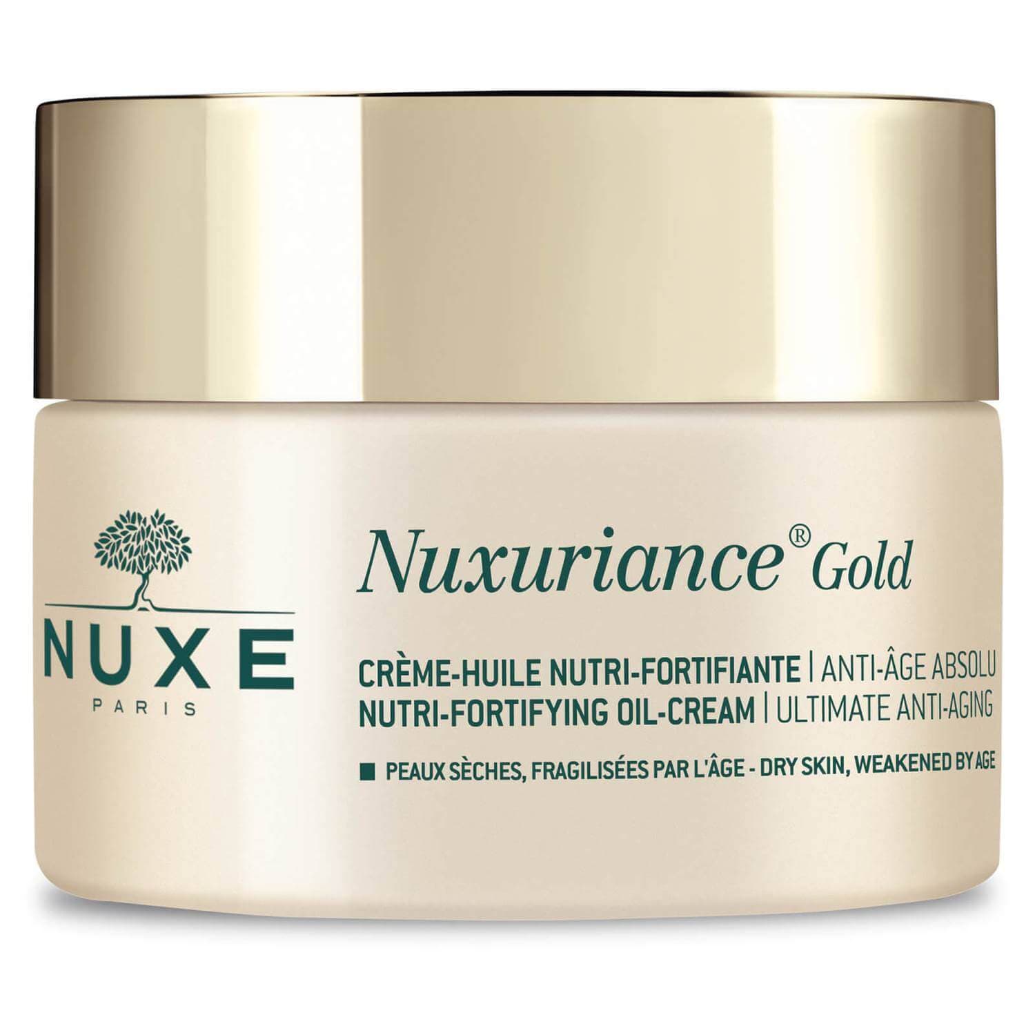 کرم ضد پیری قوی نوکس مدل Nuxuriance Gold مناسب پوستهای خشک و ضعیف حجم 50 میل