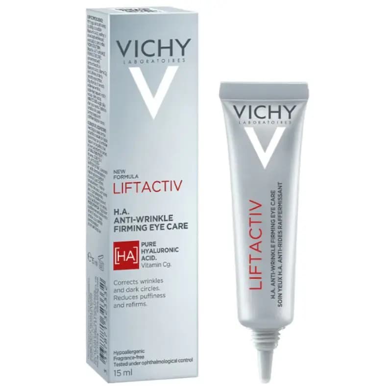 کرم ضد چروک و لیفتینگ دور چشم ویشی سری LiftActive مدل HA حجم 15 میل — تصویر ۳