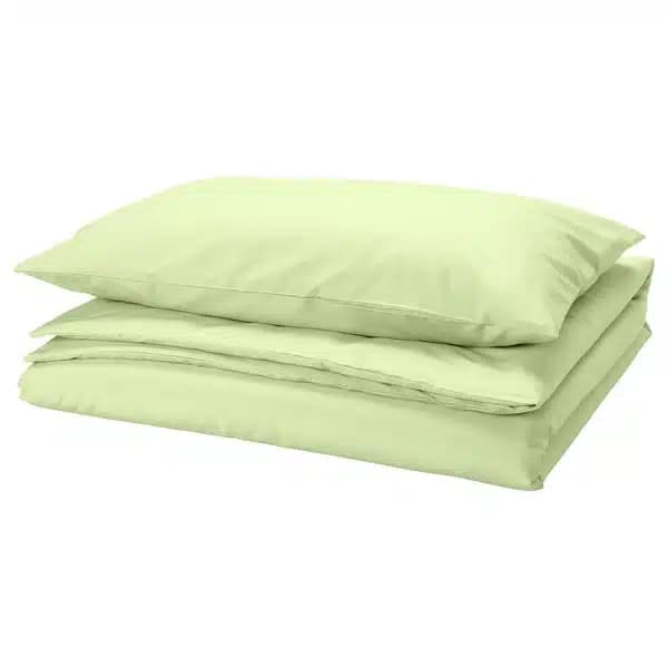 روکش لحاف و روبالشی ایکیا PILTANDVINGE سبز روشن، 150×200/50×80