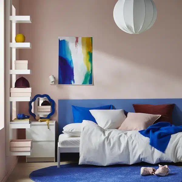 روکش لحاف و روبالشی ایکیا PILTANDVINGE سفید، 150×200/50×80 — تصویر ۹