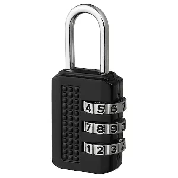 قفل آویز رمز دار ایکیا ELLOVEN خاکستری — تصویر ۴
