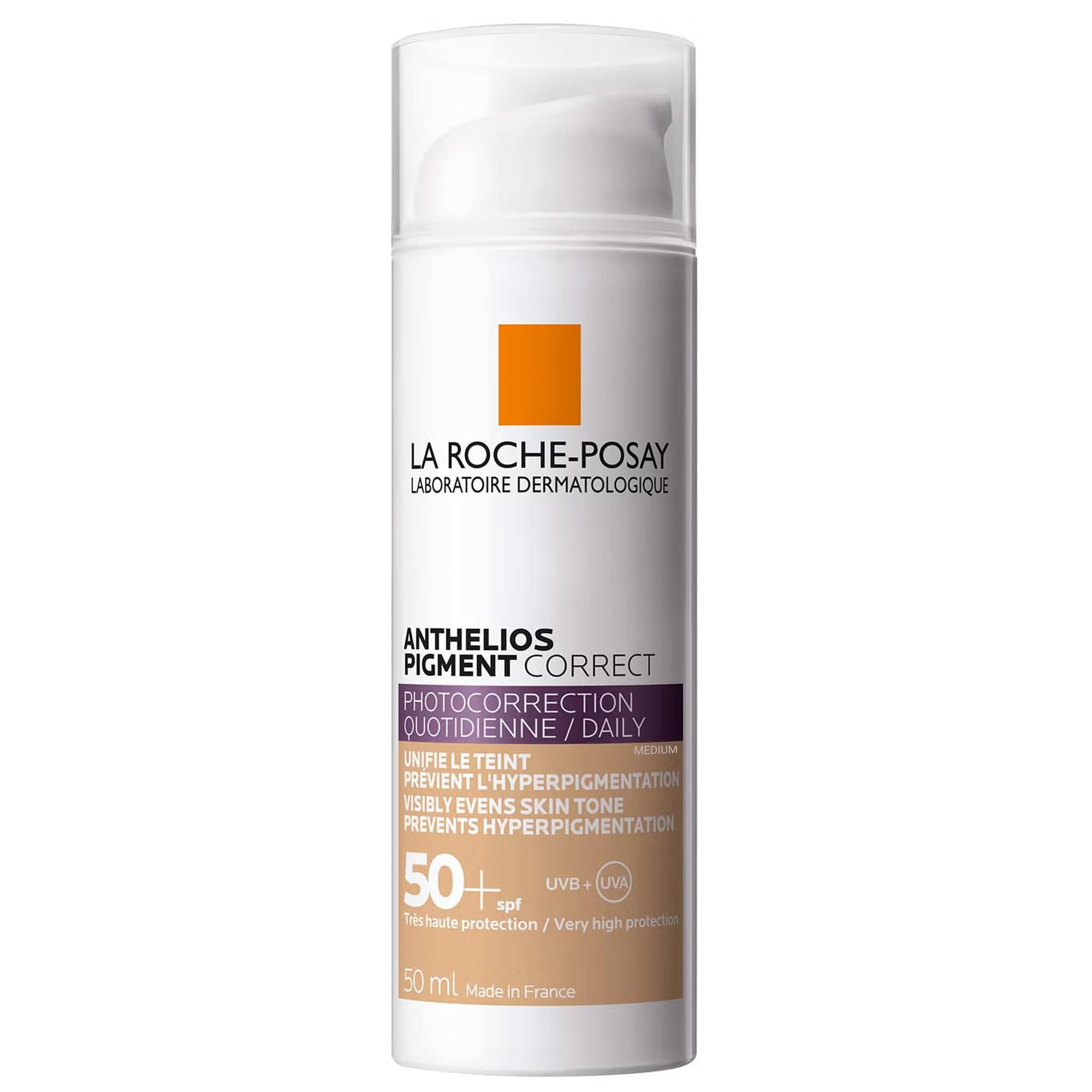 کرم ضد آفتاب و ضدلک رنگی لاروش پوزای سری Anthelios مدل Pigment Correct حجم 50 میل