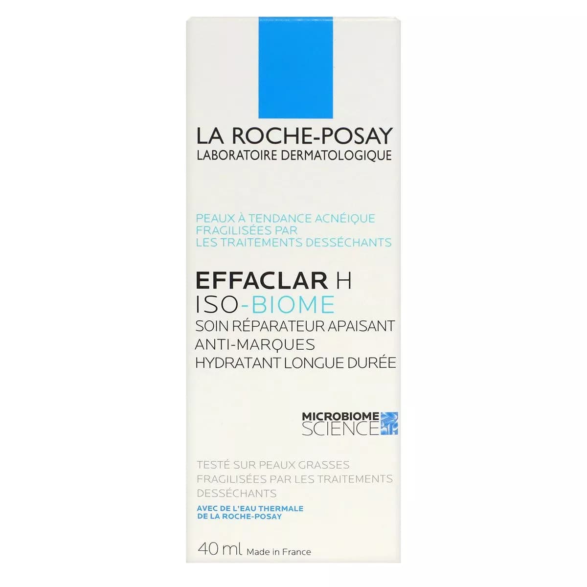 کرم ضد جوش و آبرسان و التیام بخش لاروش پوزای مدل EFFACLAR H ISO-BIOME مناسب پوست چرب و آکنه ای حجم 40 میل — تصویر ۵