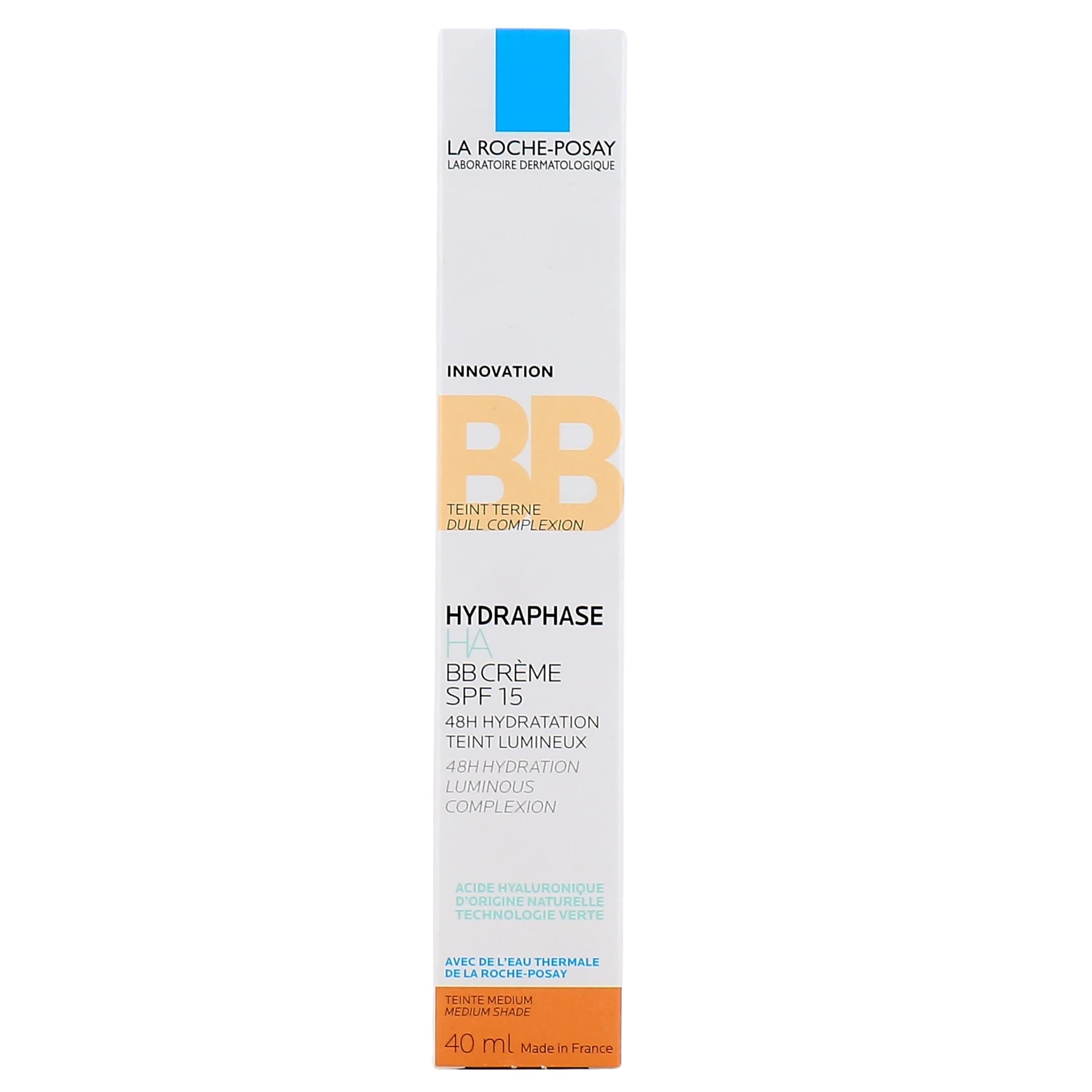 بی بی کرم آبرسان لاروش پوزای مدل Hydraphase HA با SPF15 رنگ Medium حجم 40 میل — تصویر ۳