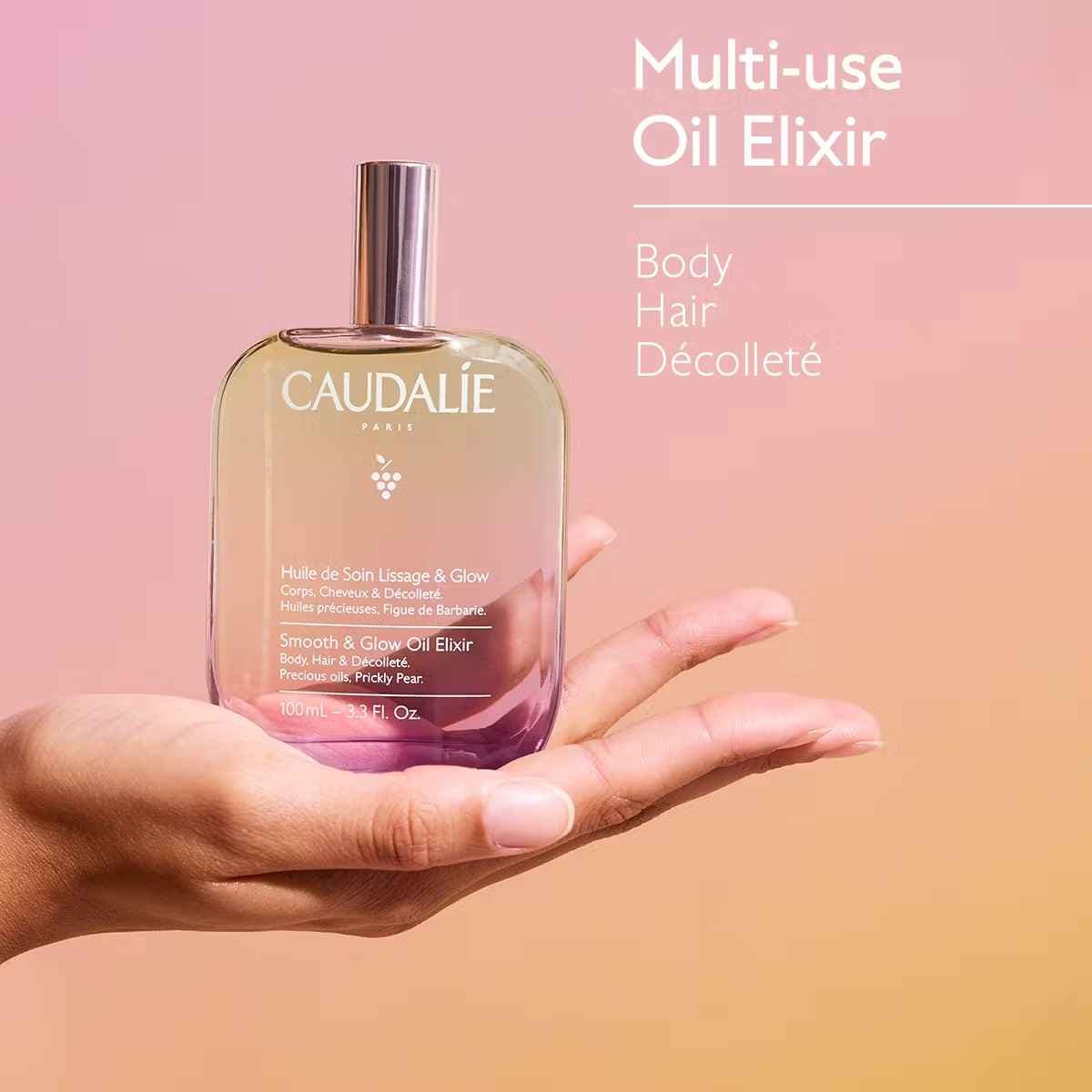 روغن الکسیر مرطوب کننده بدن و مو کدلی مدل Smooth & Glow حجم 100 میل — تصویر ۵