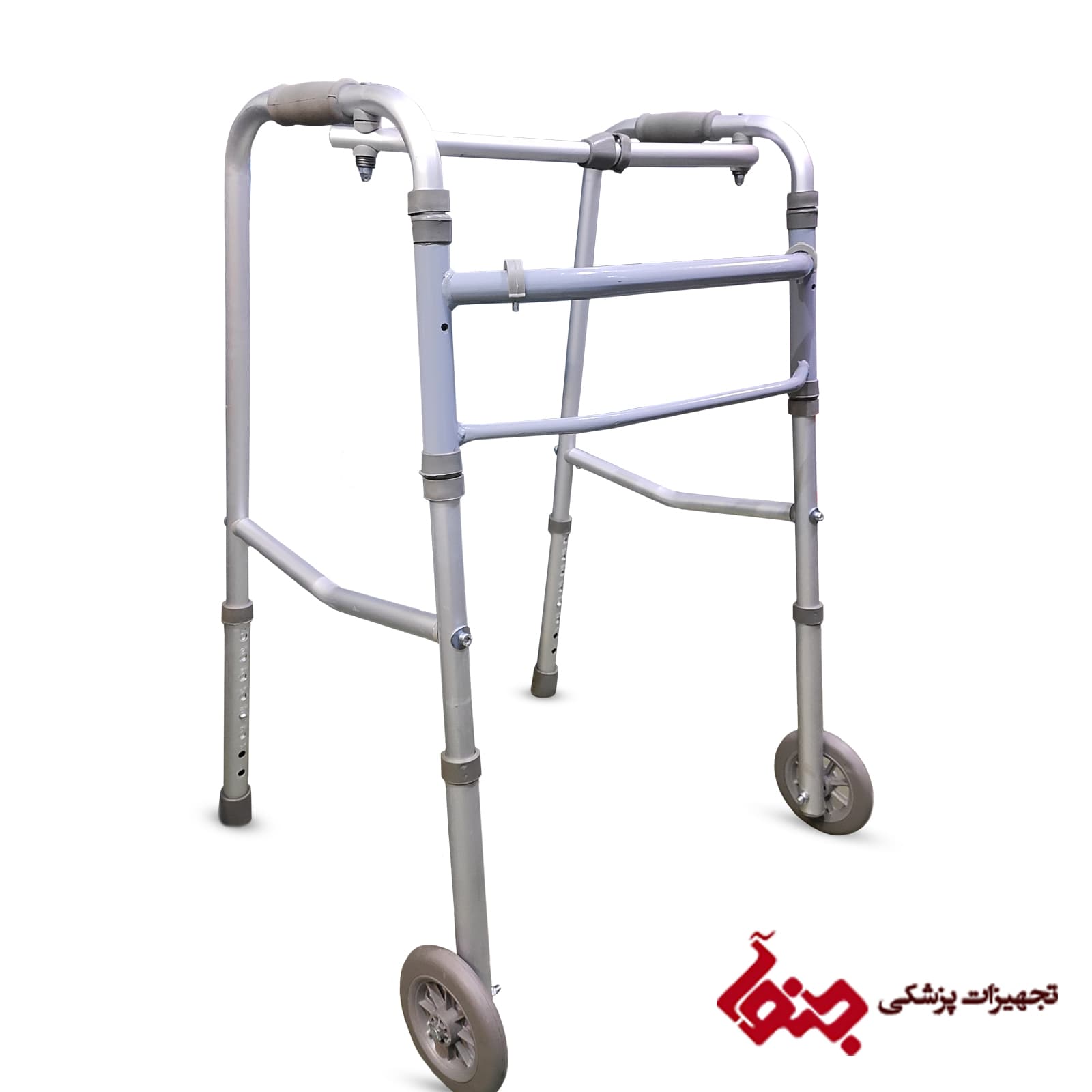 واکر تاشو چرخدار حلزونی ایرانی قابل تنظیم ارتفاع — تصویر ۸