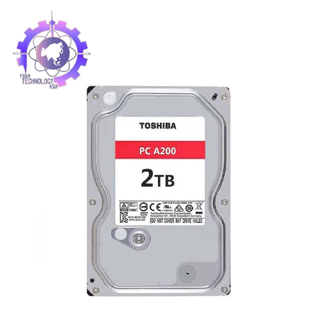 هارددیسک اینترنال توشیبا مدل A200 ظرفیت 2 ترابایت+گارانتی اصلی