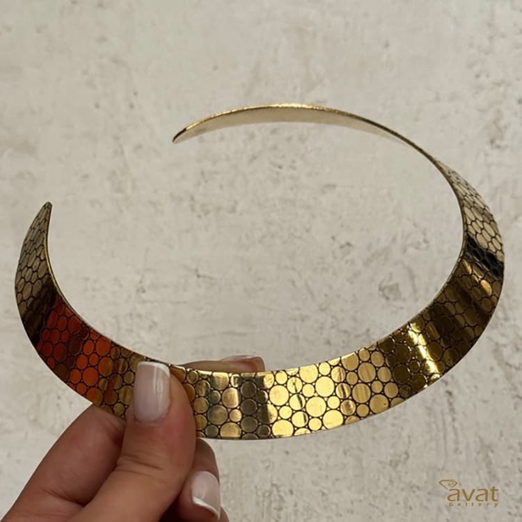 طوق برنج هندی مدل T8 — تصویر ۳