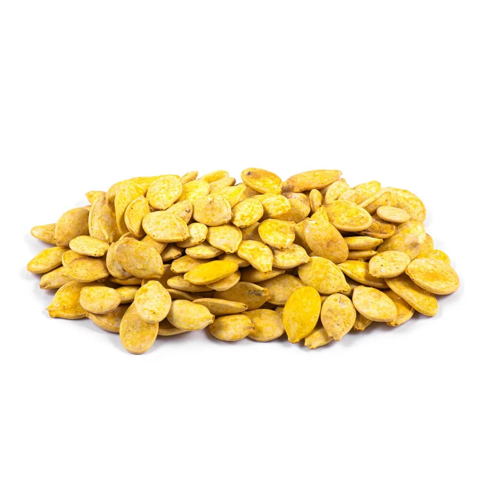 تخمه کدو مرمری برشته زعفرانی