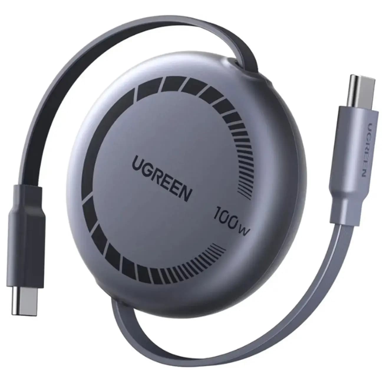 کابل تایپ سی یوگرین UGREEN 100W Nexode Retractable USB C Cable مدل L531-65905 جمع شونده 100 وات 1 متری — تصویر ۸