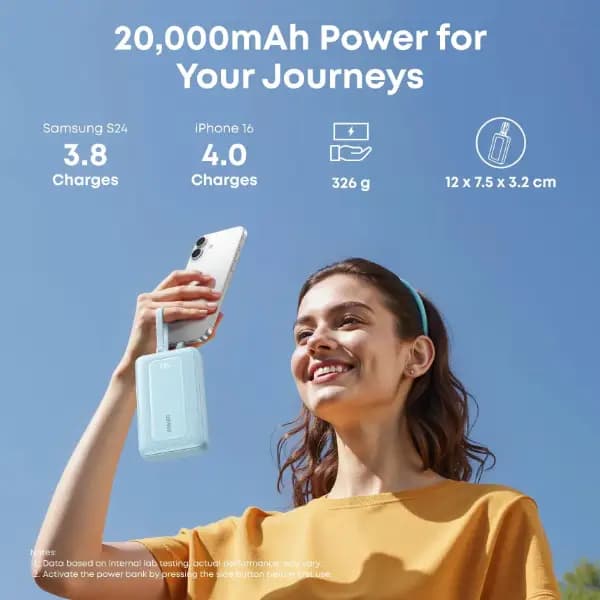 پاوربانک انکر مدل Anker zolo A110M ظرفیت 20000 میلی آمپر ساعت 30W — تصویر ۳