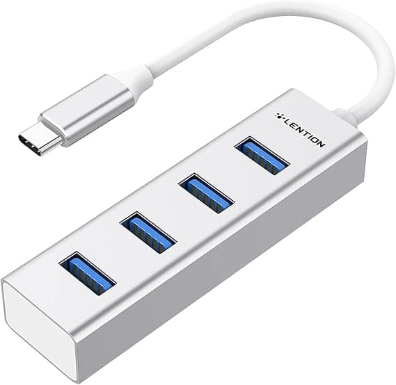 هاب 4 پورت usb c برند لنشن Lention C22S