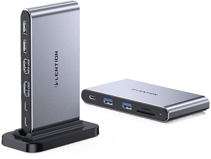 داک استیشن 10 پورت usb-c لنشن مدل LENTION 10-in-1 Detachable D62 — تصویر ۱۰