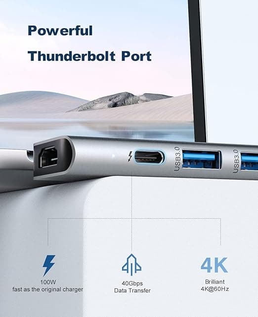 هاب 7 پورت مک بوک USB C Hub Adapter MacBook – UtechSmart 7 in 2 — تصویر ۶