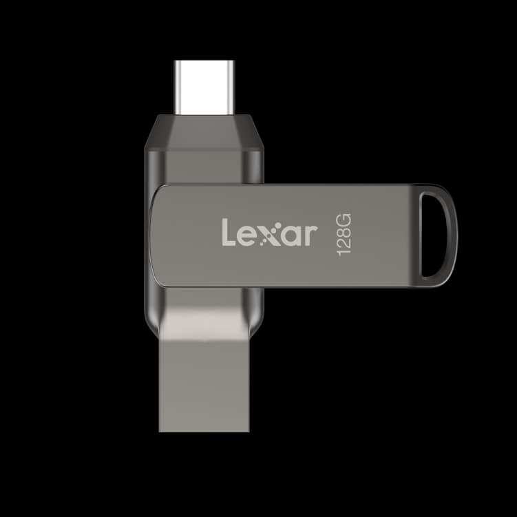 فلش مموری لکسار مدل Lexar 128GB JumpDrive Dual Drive D400 USB 3.2 Type-C & Type-A Flash