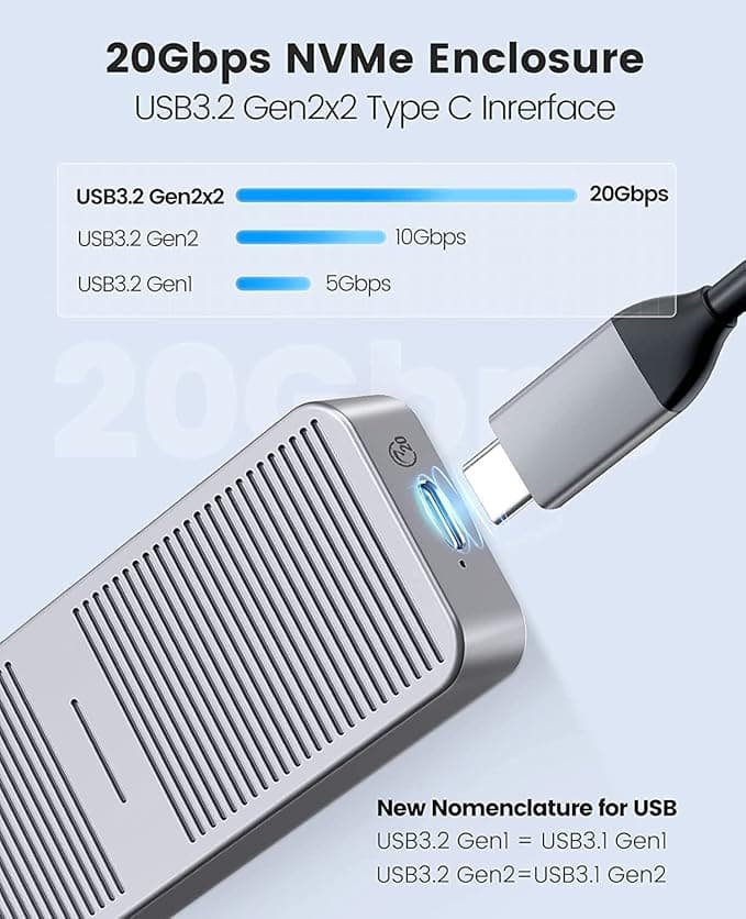 باکس هارد اس اس دی M.2 NVMe اوریکو ORICO مدل M223C3-G4 Enclosure — تصویر ۶
