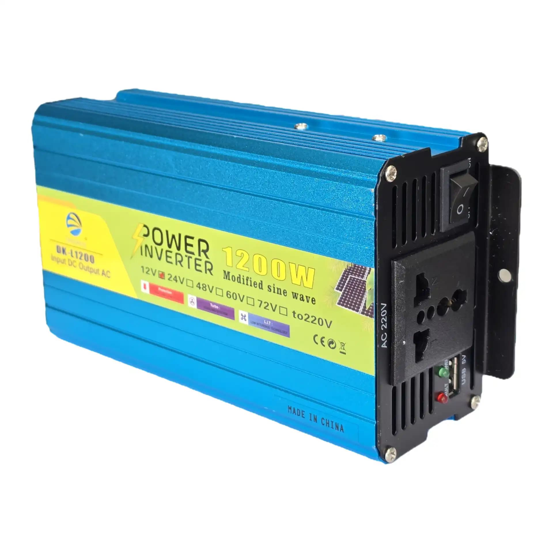 اینورتر خودرو 1200 وات 12V به 220V مدل DEEPKING