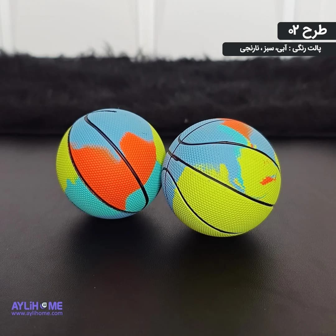 مینی توپ سیلیکونی طرح آبرنگی — تصویر ۷