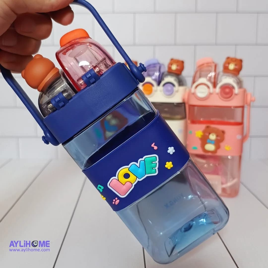 قمقمه کرومی دو حالته طرح خرس — تصویر ۶