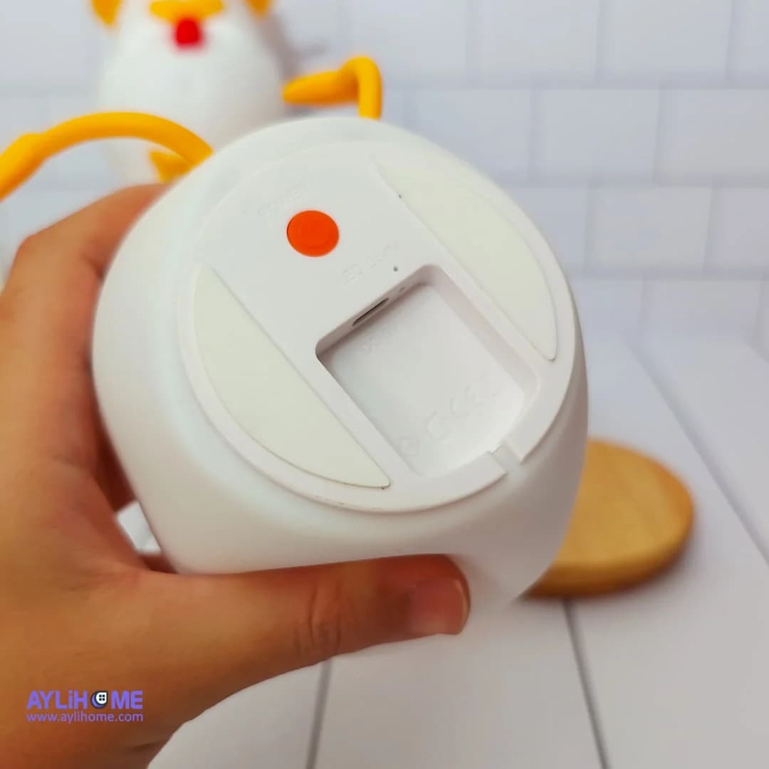 چراغ خواب سیلیکونی اردک کلاه دار — تصویر ۵