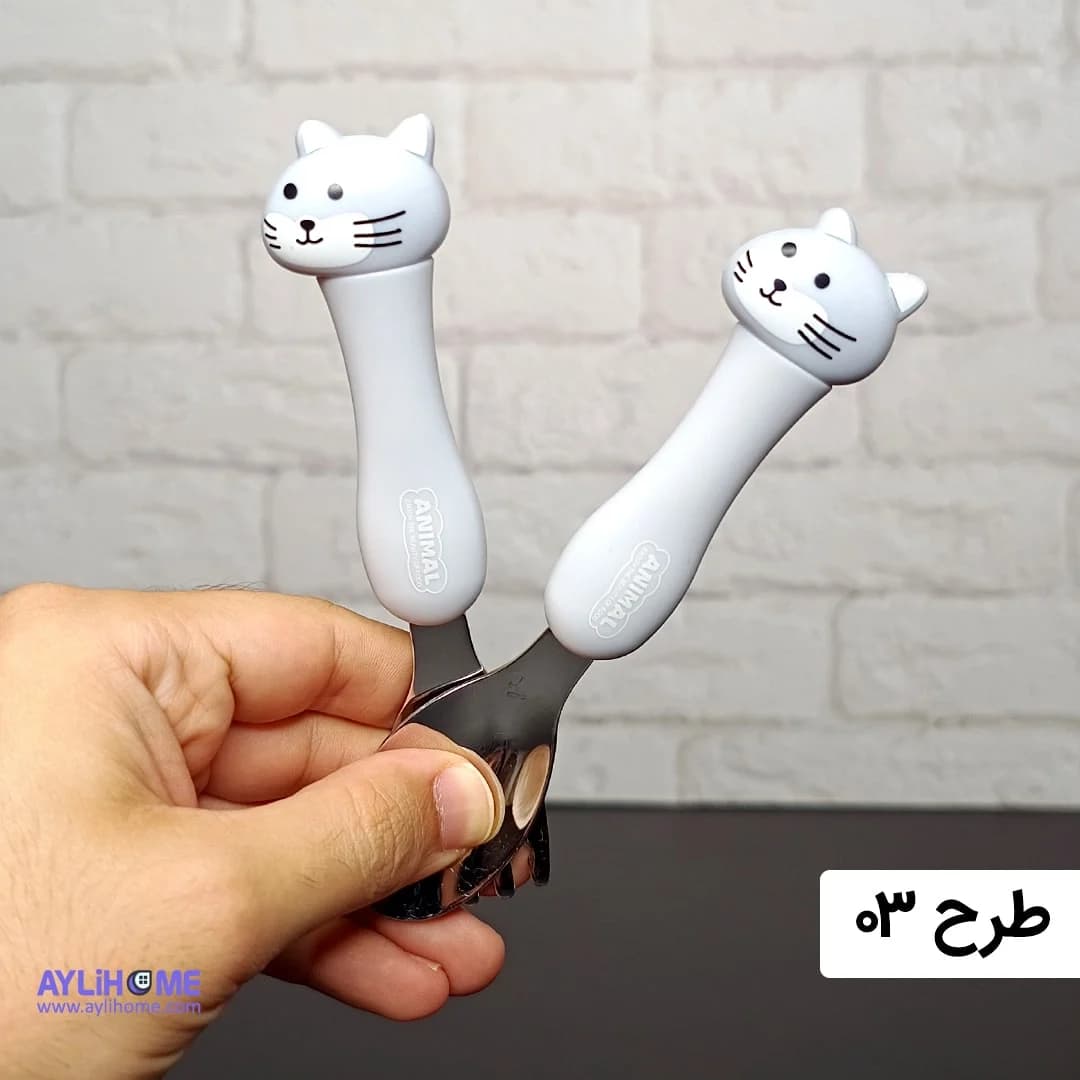 قاشق و چنگال کودک Animal — تصویر ۵
