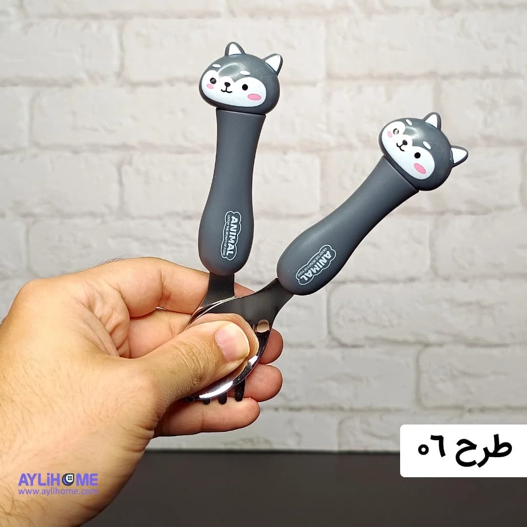 قاشق و چنگال کودک Animal — تصویر ۶