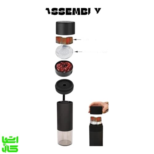 قلیان مسافرتی ماشینی HOOKAH — تصویر ۸