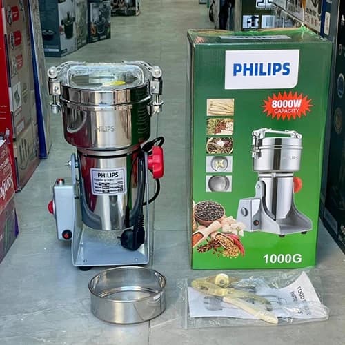 آسیاب صنعتی فیلیپس مدل PH-2025 ظرفیت ۱۰۰۰ گرم قدرت ۸۰۰۰ وات
