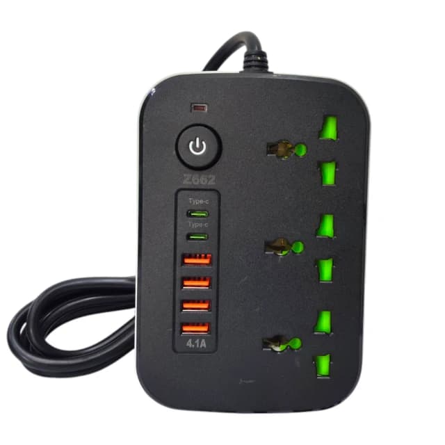 سه‌راهی برق USB دار مدل Power Socket Z662 — تصویر ۲
