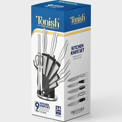 سرویس چاقوی آشپزخانه تونیش مدل TN-1040 ۹ پارچه