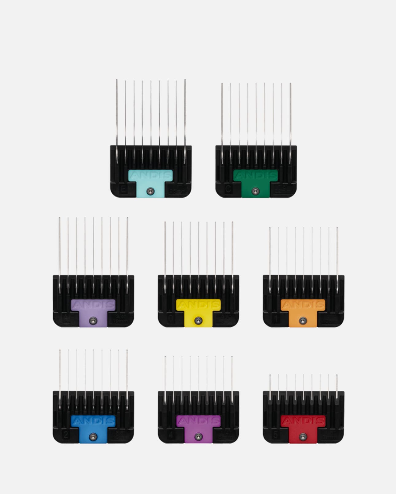 ست سرشانه استیل کلیپر حیوانات اندیس ANDIS steel comb set کد 80