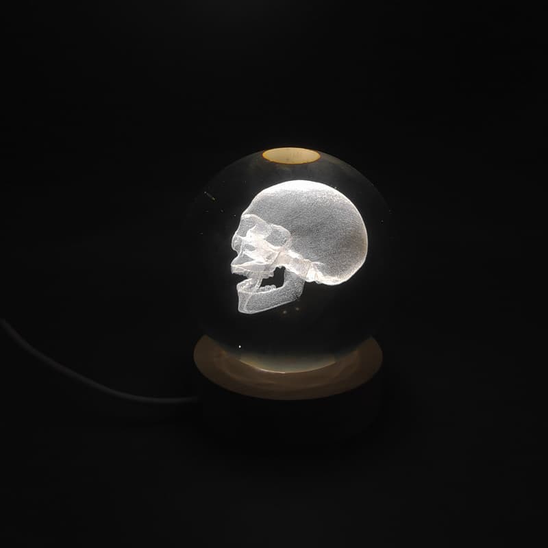 گوی کریستالی طرح جمجمه SkullGlow Crystal — تصویر ۷