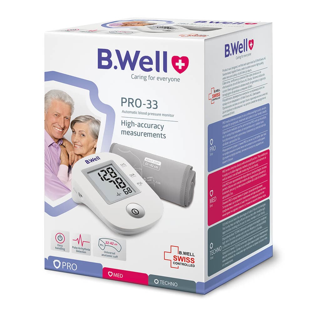 فشارسنج بازویی B.Well مدل Pro33 با آداپتور — تصویر ۱۰