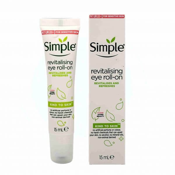 کرم دور چشم ضد تیرگی و چروک سیمپل مدل Revitalizing Eye Roll-On | 15میل